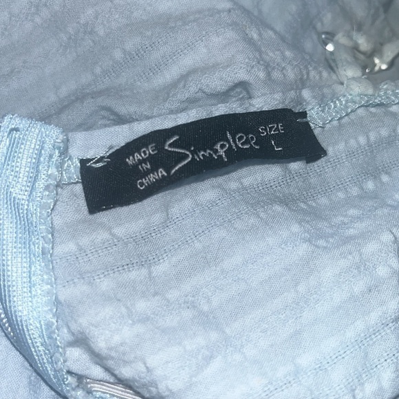 Halter Romper Ruffle Flounce Crochet Lace Cutout Hollow Out Textured Criss Cross - Picture 9 of 12